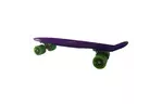 Скейтборд детский GO Travel Фиолетовый с зелеными колесами (LS-P2206PGS)