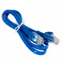 Патч-корд 0.5м, UTP, cat.5e, CCA, blue EXTRADIGITAL (KBP1765)