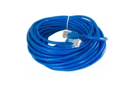 Патч-корд 12м, UTP, cat.5e, CCA, blue EXTRADIGITAL (KBP1771) - Фото