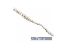 Силикон рыболовный Nomura Glitter Rib Worm 120мм 3.5гр. цвет - 043 light blue silver (NM71004312) - Фото