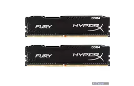 Модуль памяти для компьютера DDR4 16GB (2x8GB) 2666 MHz HyperX FURY Black Kingston (HX426C16FB2K2/16) - Фото