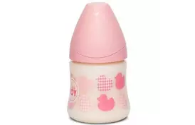 Бутылочка для кормления Suavinex Истории малышей 150 мл 0+ розовая (304376) - Фото