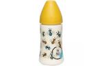 Бутылочка для кормления Suavinex Крылатые истории, 270 мл желтая (304808)