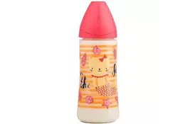 Бутылочка для кормления Suavinex Морские истории 360 мл, розовая (304003) - Фото