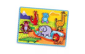 Развивающая игрушка Viga Toys Рамка-вкладыш Животные (56435) - Фото