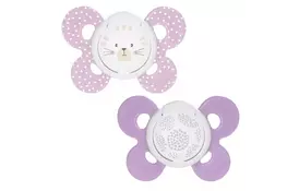 Пустышка Chicco Physio Comfort силиконовая 6-16 мес 2 шт розовая (74933.11.00.00) - Фото