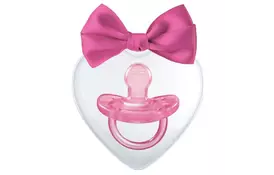 Пустышка Chicco Physio Soft Love силиконовая 16-36 мес 1шт роз (09854.00.02) - Фото
