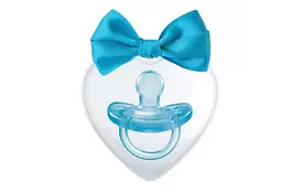 Пустышка Chicco Physio Soft Love силиконовая 6-16 мес 1шт голубая (09853.00.01) - Фото
