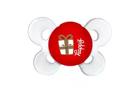 Пустышка Chicco Physio Soft Сomfort Christmas силиконовая от 12 мес (55618.00) - Фото
