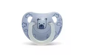 Пустышка Suavinex Мишка 0-6 месяцев, ночная, голубая (304511) - Фото