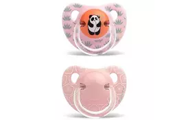 Пустышка Suavinex Истории панды, 6-18 мес 2 шт розовый (303873) - Фото