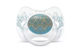 Пустышка Suavinex Couture, 18+ мес голубая (304231) - Фото