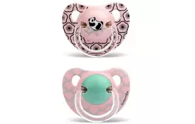 Пустышка Suavinex Истории панды 18+ мес 2 шт розовый (303885) - Фото