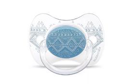 Пустышка Suavinex Couture 0-4 мес голубая (304207) - Фото
