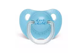 Пустышка Suavinex Смысл жизни 6-18 мес голубая (303324) - Фото