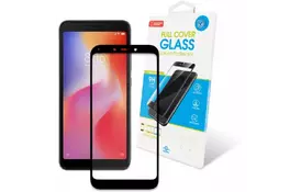 Стекло защитное GLOBAL для Xiaomi Redmi 6/6A (черное) (1283126489846) - Фото