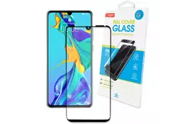 Стекло защитное GLOBAL для Huawei P30 (черное) (1283126492440) - Фото