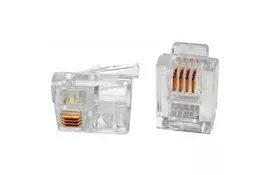 Коннектор PATRON RJ11 6P4C * 40 (CON-RJ-11-6P4C-40) - Фото