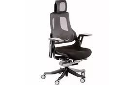 Офисное кресло Special4You WAU BLACK FABRIC, CHARCOAL NETWORK (E0789) - Фото