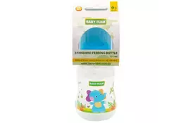 Бутылочка для кормления Baby Team с силиконовой соской, 125 мл (1111_голубой) - Фото