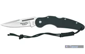 Нож Fox Black Fox Pocket Handle Satin Finish Plaine Edge (BF-102) - Фото