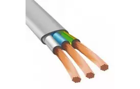 Кабель силовой ЗЗЦМ 3х1.5 кв.мм гибкий, плоский, 100м (ШВВП 3x1,5 ECG) - Фото