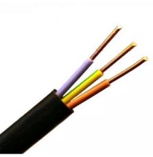 Кабель силовой ЗЗЦМ 3х2.5 кв.мм негорючий, плоский, 100м (ВВГнг-П 3x2,5 ECG)