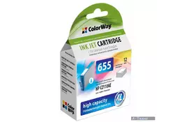 Картридж ColorWay HP №655 Cyan (CZ110AE) DJ 4615/4625/3525/5525 (CW-H655C) - Фото