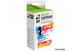 Картридж ColorWay Canon CLI-471 Magenta PIXMA MG5740/MG6840 (CW-CLI-471M) - Фото