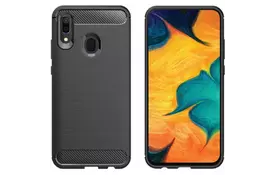 Чехол для моб. телефона GLOBAL GlobalCase Leo Samsung A30 (Black) (1283126491313) - Фото