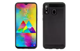 Чехол для моб. телефона GLOBAL GlobalCase Leo Samsung M20 (Black) (1283126491337) - Фото