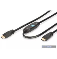 Кабель мультимедийный HDMI to HDMI 30.0m DIGITUS (AK-330105-300-S)
