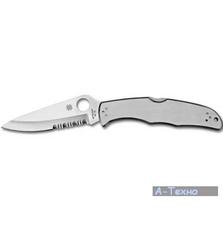 Нож Spyderco Endura, стальная рукоятка, полусеррейтор (C10PS)