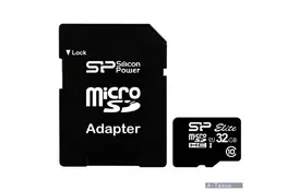 Карта памяти Silicon Power 32GB microSDHC class 10 (SP032GBSTH011V10SP) - Фото