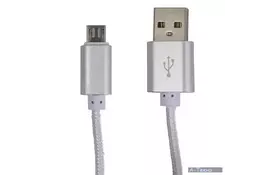 Дата кабель USB 2.0 AM to Micro 5P 1.0m DC-MU-152NR white Greenwave (R0014174) - Фото