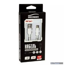 Дата кабель USB 3.0 AM to Type-C 1.0m DC-TC-103TR white Greenwave (R0014176)