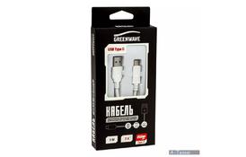 Дата кабель USB 3.0 AM to Type-C 1.0m DC-TC-103TR white Greenwave (R0014176) - Фото