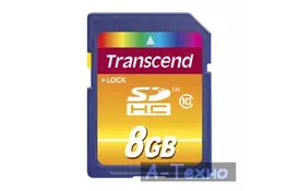 Карта памяти 8Gb SDHC class 10 Transcend (TS8GSDHC10) - Фото
