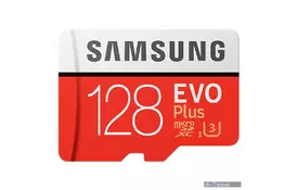 Карта памяти Samsung 128GB microSD class 10 EVO PLUS UHS-I (MB-MC128GA/RU) - Фото