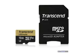 Карта памяти Transcend 16GB microSDHC class 10 UHS-I U3 MLC (TS16GUSDU3M) - Фото