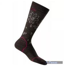 Термоноски Icebreaker Hike + Lite Crew WMN earthen/magenta M (102 085 201 M)