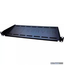 Полка 19" ESERVER 1U глуб. 350мм, цвет черный (PK-1U-350-B)