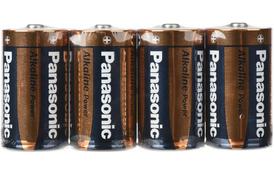 Батарейка PANASONIC D LR20 Alkaline Power (Shrink) * 4 (LR20АРВ/4P / LR20REB/4P) - Фото