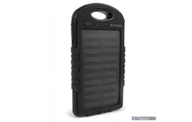 Батарея універсальна ColorWay 6000 mAh Black, Solar Charge (CW-PB060LPA2BK-SF) - Фото