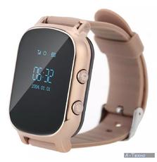 Детские часы-телефон с GPS трекером GOGPS ME К20 золотой (K20GD)