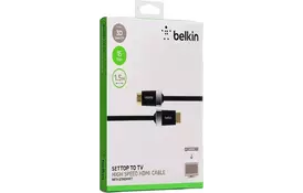 Кабель мультимедийный HDMI to HDMI 1.5m Belkin (AV10150bf1.5M-M) - Фото