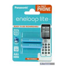 Аккумулятор PANASONIC Eneloop Lite AAA 550mAh NI-MH Dect Series * 2 (BK-4LCCE/2DE)