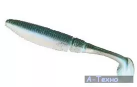 Силикон рыболовный Nomura Rolling Shad 85мм 5,5гр. цвет-075 (sparkly blue) 8шт (NM70107508) - Фото