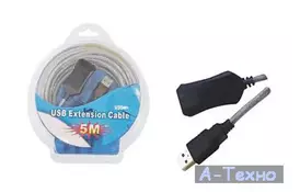 Дата кабель подовжувач активний USB2.0 AM/AF Viewcon (VE 056) - Фото