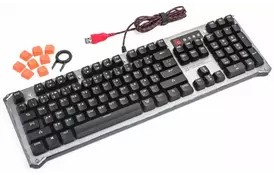 Клавиатура A4tech B840 USB Gun Black - Фото